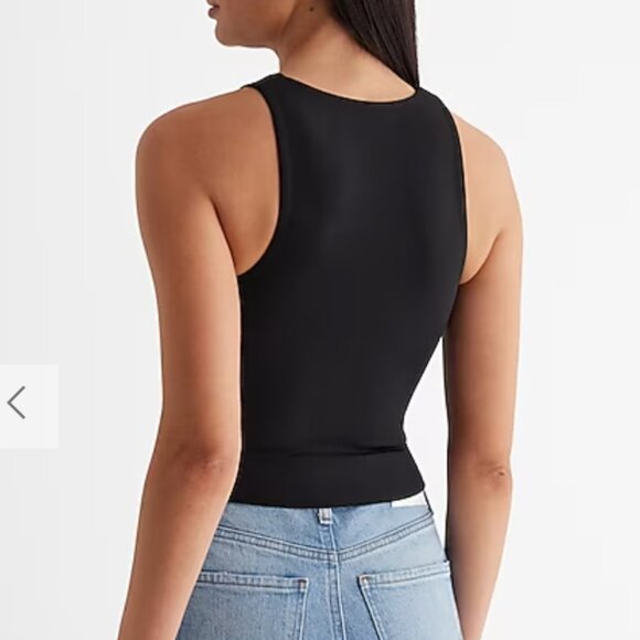 Express Dark Navy Blue Body Contour Tank Top SZ M - NWT - Picture 3 of 8